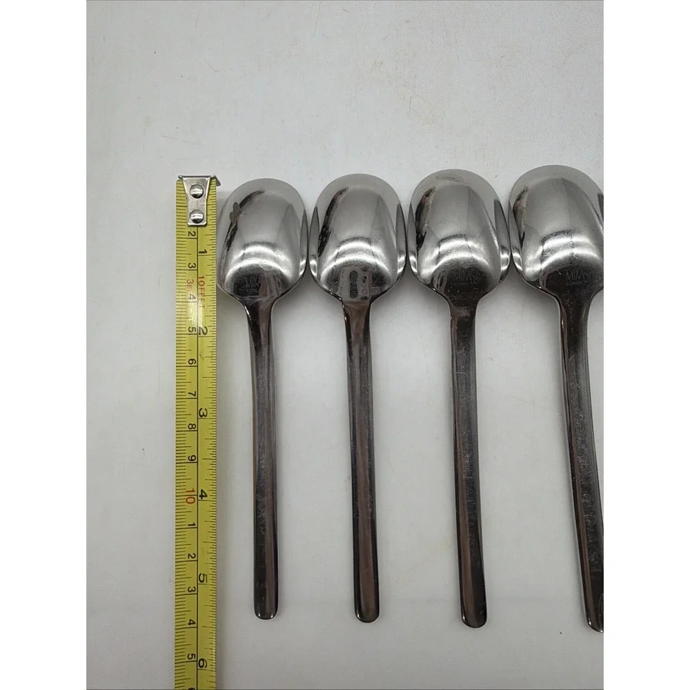 Mikasa Zena Stainless Teaspoons Set of 5 Discontinued Flatware 5 5/8